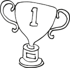 trophy first place illustration