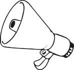 illustrated megaphone icon